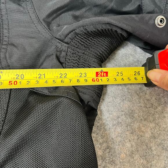 Harley Davidson Mens Black Motorcycle Jacket Mesh Armor Reflective Size Large - Picture 14 of 14